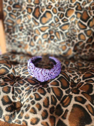 Velvet Purple Sequin Headband