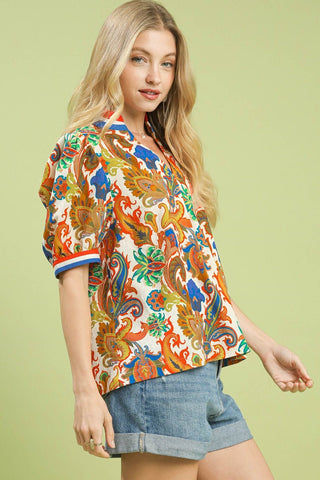 Fiesta Flair Top - Boutique Bella Bellablouse