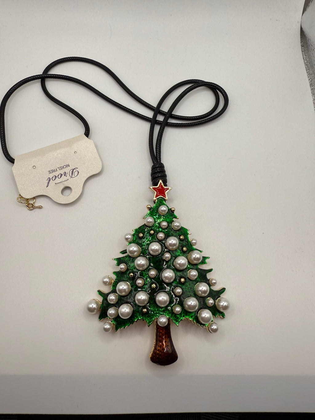 Green Christmas Tree Necklace – Boutique Bella Bella
