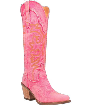 Texas Tornado Pink Boots