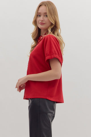 Sparkle Lane Top - Boutique Bella Bellablouse