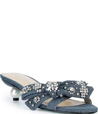 Betsey Johnson Denim Jemma Pearl Heel