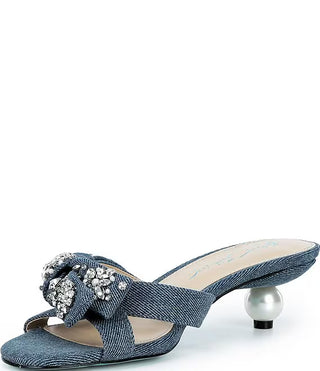 Betsey Johnson Denim Jemma Pearl Heel