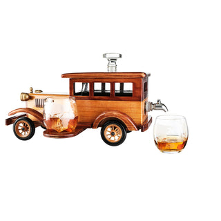 Vintage Car Whiskey Decanter Premium Barware Gift Elegant Drinkware Collection