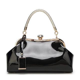 Kiss Lock Glossy Handbag