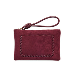 PAIGE WRISTLET/ZIP POUCH-WINE