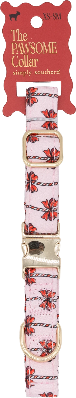 Holiday Pretty in Pink Pet Collar