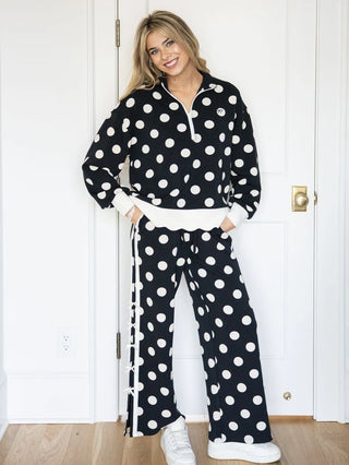 Tied Up in Polka Dots Pullover