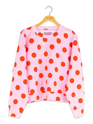 Soft Spot Bow Sweatshirt - Pink