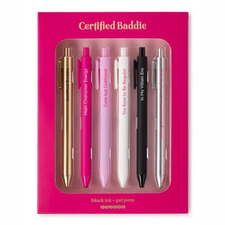 Certified Baddie - Quotable Gel Pen Set