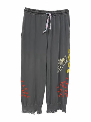 Love Hearts Joggers - Gray