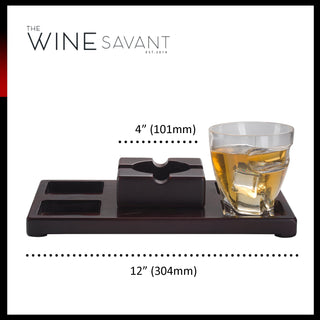 Cigar Holder Whiskey Glasses Premium Barware Gift Elegant Drinkware Collection
