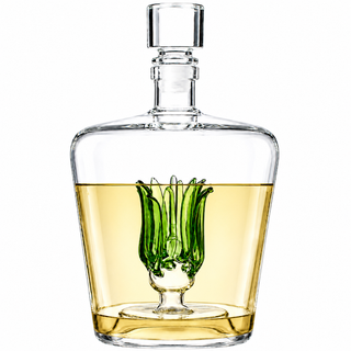 Tequila Decanter With Agave Plant Premium Barware Gift Elegant Drinkware Collection