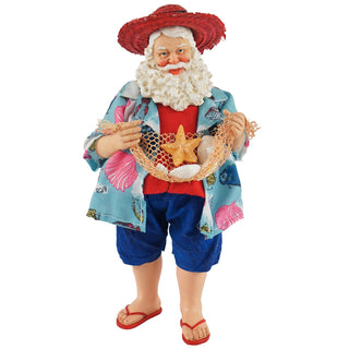 10″ Beach Party Santa - Boutique Bella BellaSanta Figurine