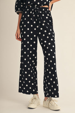 Raw Edge Polka Dot Set