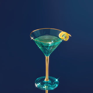 Gold Rimmed Crystal Martini Glasses 10 Oz Set Of 4 Classic Martini Glasses For Cocktails Wine Champa