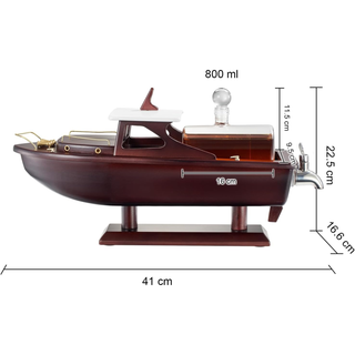 Boat Ship Whiskey Wine Decanter Ship Ship Decanter Set 800ML Drink Dispenser For Win