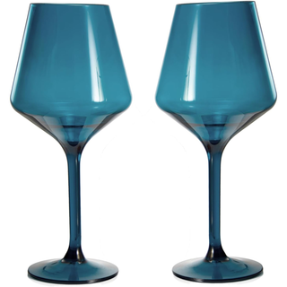 Floating Wine Glasses For Pool Set Of 2 15 Oz Shatterproof Poolside Wine Glasses Tritan Plastic Reus