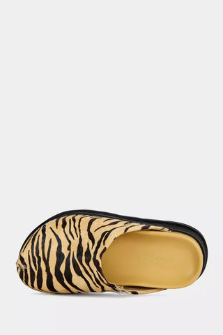 Azalea Wang Sarinda Calf Hair Flatform Mule
