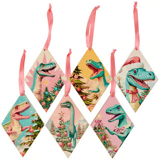 Diamond Dino Ornaments