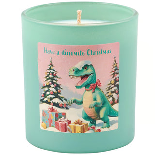 Dinomite Christmas Candle