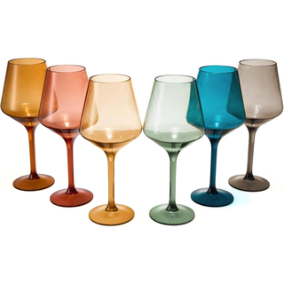 Floating Wine Glasses For Pool Set Of 2 15 Oz Shatterproof Poolside Wine Glasses Tritan Plastic Reus