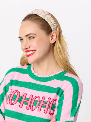 Wide Tweed Headband - Multi