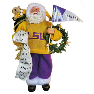 12” LSU Proud Santa - Boutique Bella BellaSanta Figurine