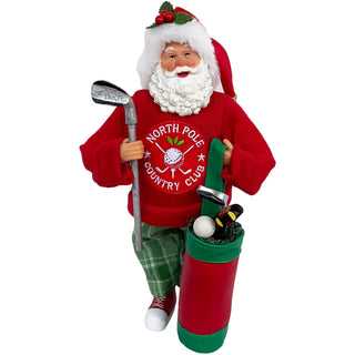 12″ North Pole Country Club Claus - Boutique Bella BellaChristmas Decor