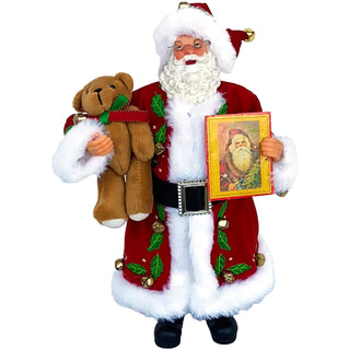 12″ Story Time Santa - Boutique Bella BellaSanta Figurine