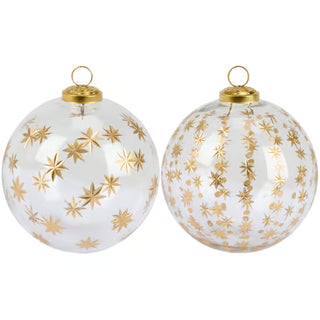 Glass Gold Detail Ornament