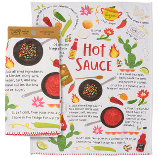 Hot Sauce Recipe Kitchen Towel