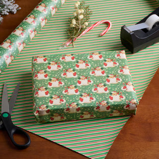 Retro Santa Gift Wrap