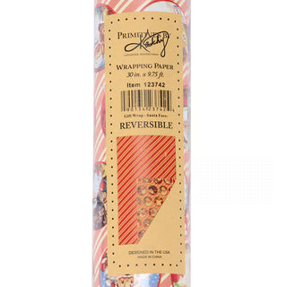 Santa Faces Gift Wrap