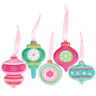 Colorful Retro Ornament Set