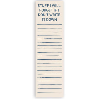 Stuff I Will Forget List Pad