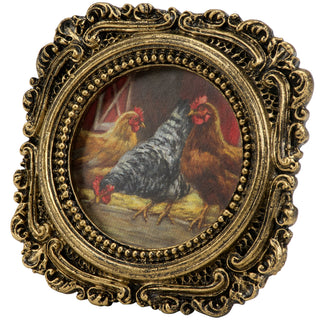 Three Chickens Framed Art