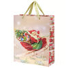 Retro Santa Medium Gift Bag