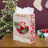 Retro Santa Medium Gift Bag