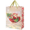 Retro Santa Medium Gift Bag