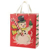 Retro Snowman Medium Gift Bag