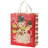 Retro Snowman Medium Gift Bag
