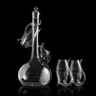 Porto Decanter Set With Port Sippers Premium Barware Gift Elegant Drinkware Collection