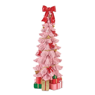 Pink Tree  11.5”H Resin