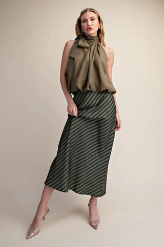 Modern Meadow Stripe Midi