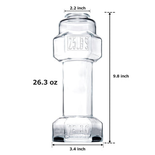 Single Set Dumbbell Beer Whiskey Glasses Giant Lifting Beers 26OZ Glass Large Weight
