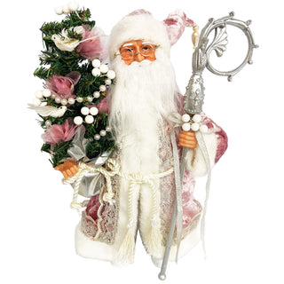 15″ MAUVE VICTORIAN CLAUS - Boutique Bella BellaSanta Figurine