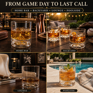 Baseball Whiskey Glass 12OZ Single Whiskey Glass By Perfect For Any Occasion Basebal