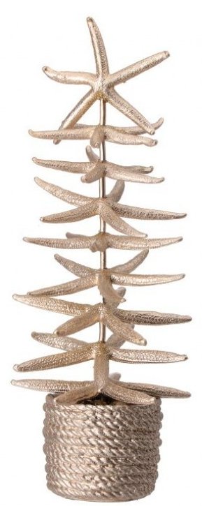 17" Glitter Starfish Potted Tree - Boutique Bella BellaChristmas Decor