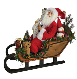17″ Santa Sleigh Delivery - Boutique Bella BellaSanta